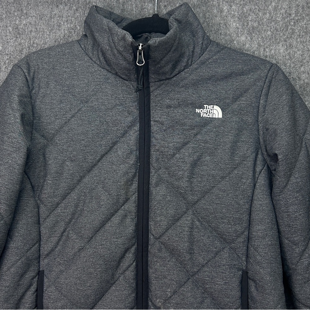 The North Face Charcoal Quilted Jacket View 3